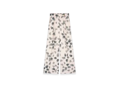 DRIES VAN NOTEN Women's Wide Pleated Pants "Blush"