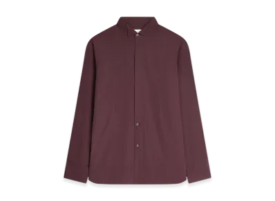 DRIES VAN NOTEN Oversized Tuxedo Shirt "Burgundy"