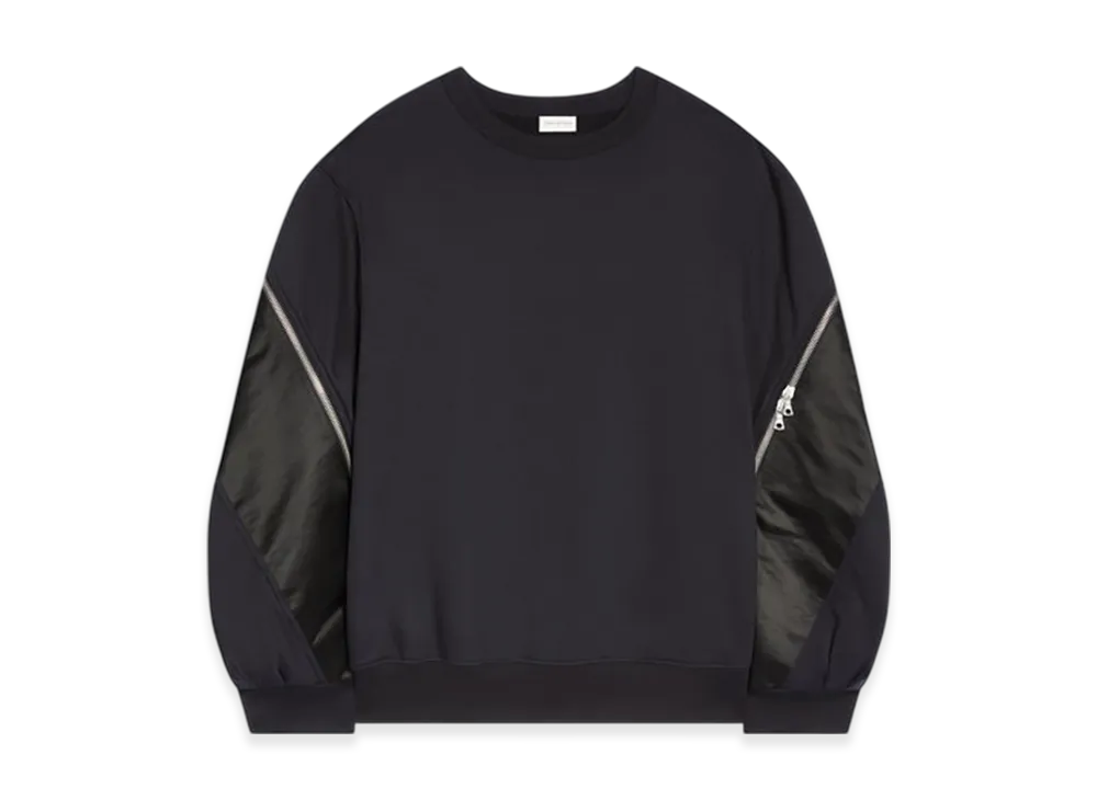 DRIES VAN NOTEN Contrast Sweatshirt "Navy"