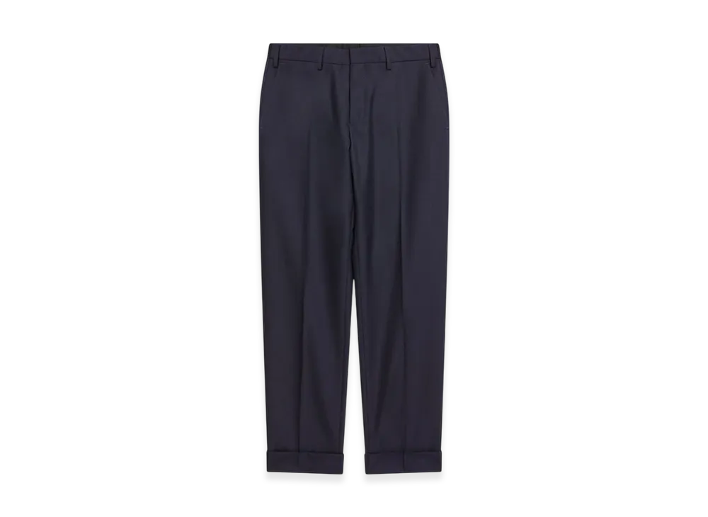 DRIES VAN NOTEN Cuffed Pants "Navy"