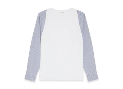 DRIES VAN NOTEN Contrast Sleeves Tee "White"