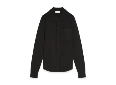 DRIES VAN NOTEN Cashmere Polo Shirt "Black"