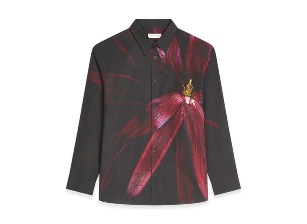 DRIES VAN NOTEN Loose Cotton Shirt "Black"
