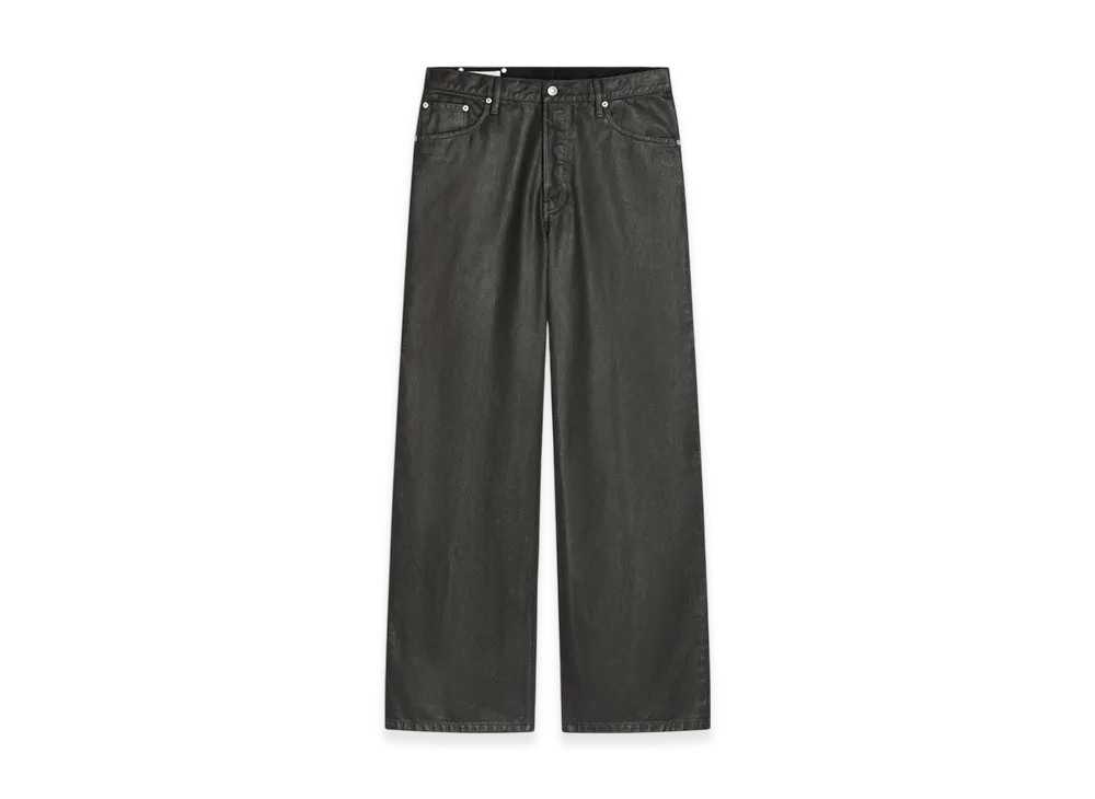 DRIES VAN NOTEN Coated Loose Fit Jeans "Black"