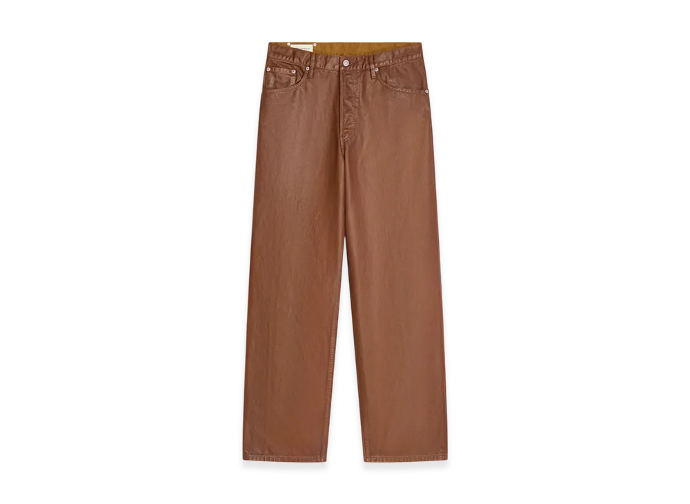 DRIES VAN NOTEN Coated Loose Fit Jeans "Rust"