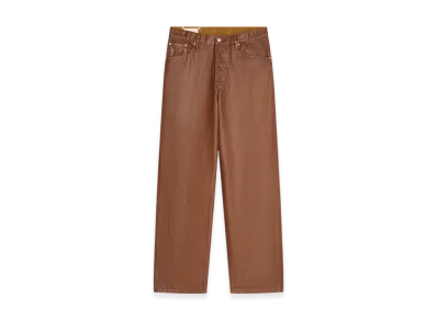 DRIES VAN NOTEN Coated Loose Fit Jeans "Rust"