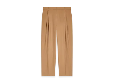 DRIES VAN NOTEN Pleated Wool Pants "Tan"