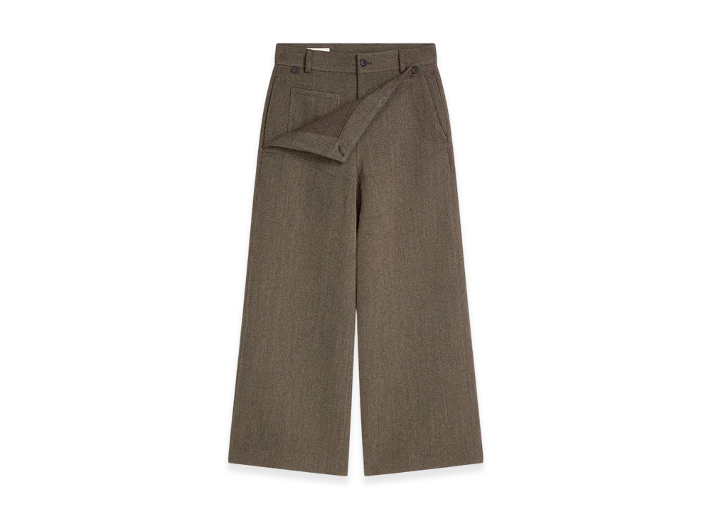 DRIES VAN NOTEN Wool Sailor Pants "Brown"