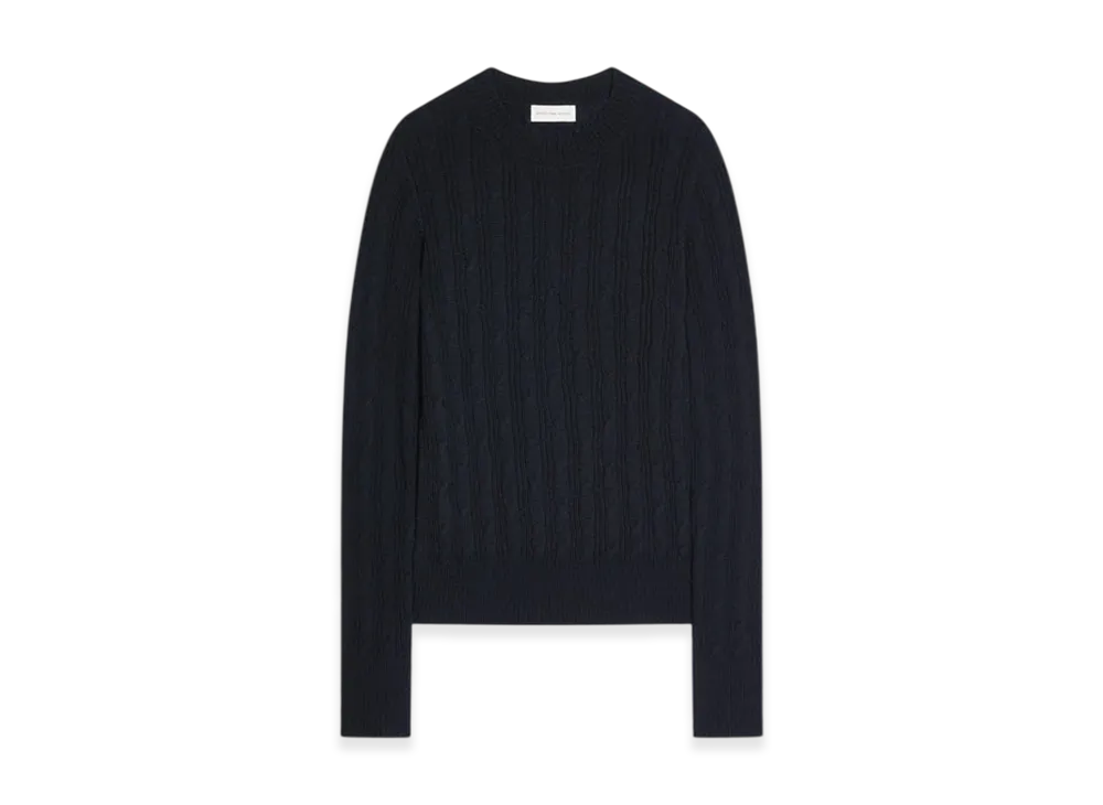 DRIES VAN NOTEN Wool Intarsia Sweater "Black"