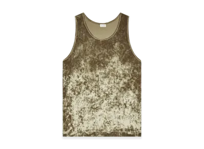DRIES VAN NOTEN Velvet Tank Top "Olive"