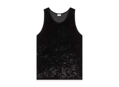 DRIES VAN NOTEN Velvet Tank Top "Black"