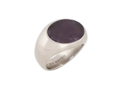 DRIES VAN NOTEN Stone Signet Ring "Purple"