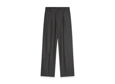 DRIES VAN NOTEN Straight Wool Pants "Dark grey"