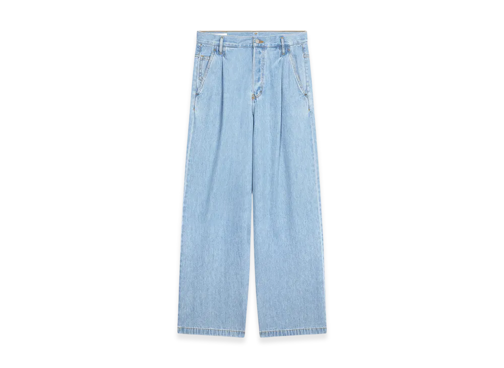 DRIES VAN NOTEN Pleated Jeans "Light blue"