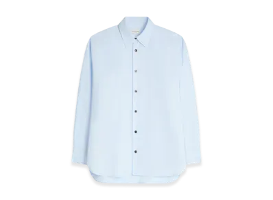 DRIES VAN NOTEN Loose Cotton Shirt "Light blue"
