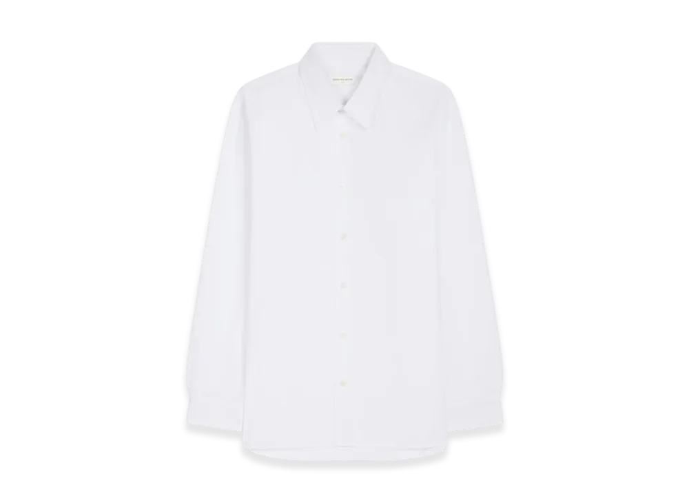 DRIES VAN NOTEN Loose Cotton Shirt "White"
