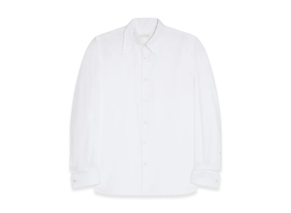 DRIES VAN NOTEN Adjustable Cotton Shirt "White"