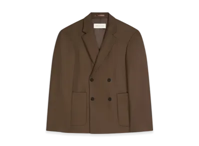 DRIES VAN NOTEN Boxy Wool Blazer "Mud"