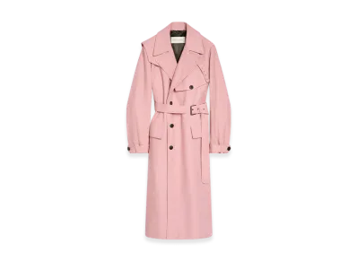 DRIES VAN NOTEN Cotton Trench Coat "Old rose"