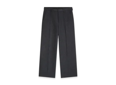 DRIES VAN NOTEN Cropped Cotton Twill Pants "Dark grey"
