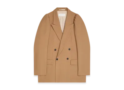 DRIES VAN NOTEN Wool Twill Blazer "Tan"