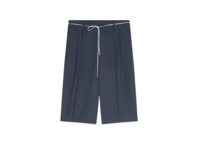 DRIES VAN NOTEN Tailored Wool Shorts "Navy"