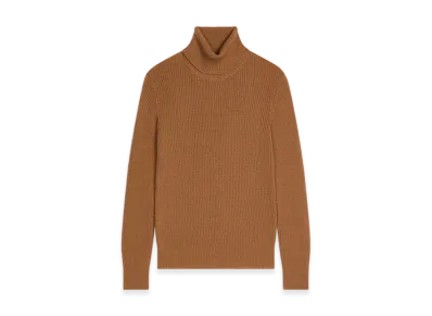 DRIES VAN NOTEN Wool Rib Sweater "Brown"