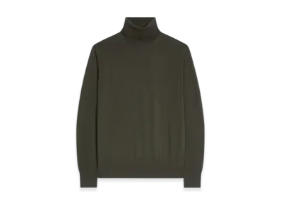 DRIES VAN NOTEN Merino Wool Sweater "Dark khaki"