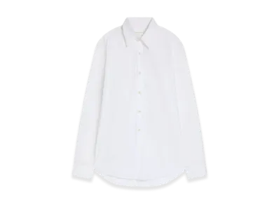 DRIES VAN NOTEN Fitted Cotton Shirt "White"