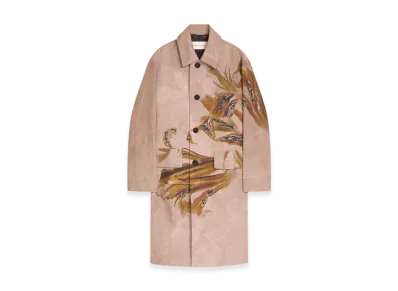 DRIES VAN NOTEN Embroidered Mac "Old rose"