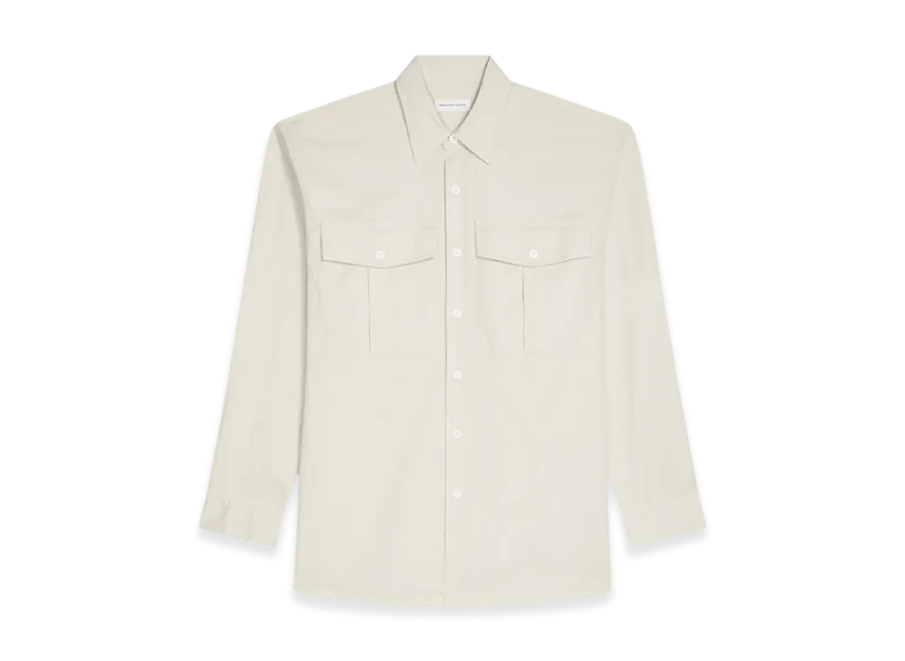 DRIES VAN NOTEN Oversized Cotton Shirt "Beige"