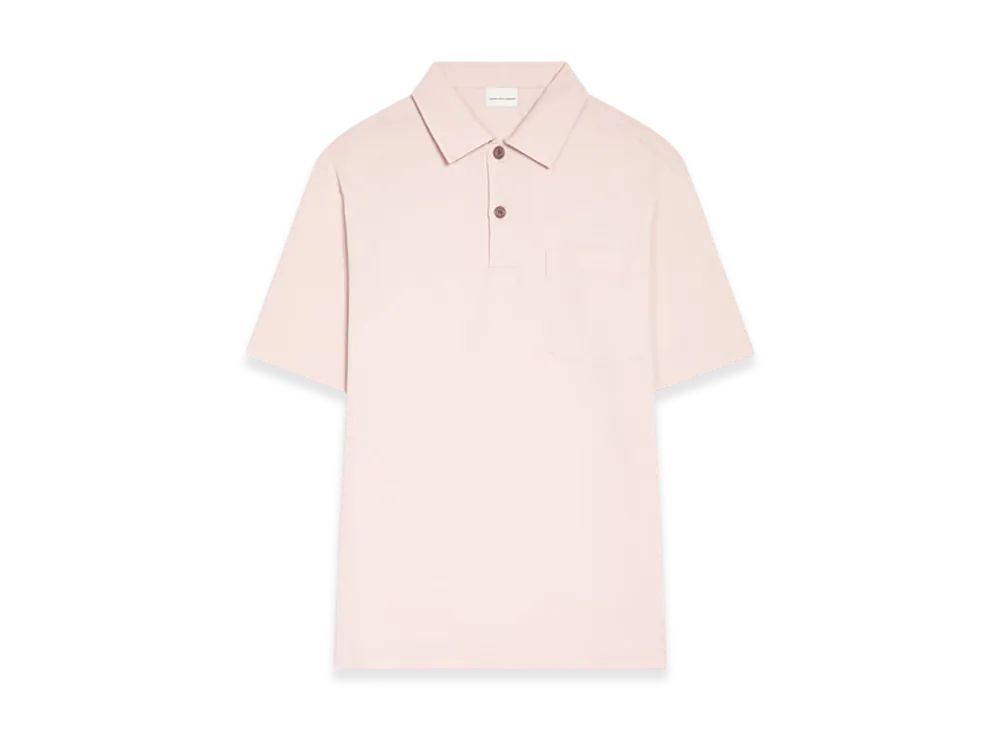 DRIES VAN NOTEN Cotton Polo Shirt "Pale pink"