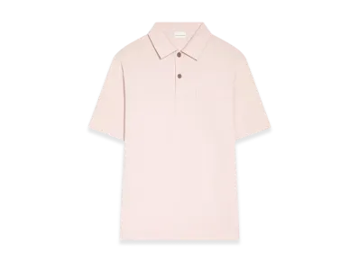 DRIES VAN NOTEN Cotton Polo Shirt "Pale pink"