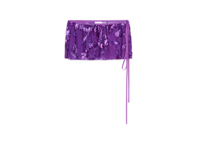 DRIES VAN NOTEN Embellished Wrap Belt "Purple"