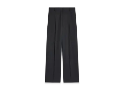 DRIES VAN NOTEN Straight Wool Pants "Black"