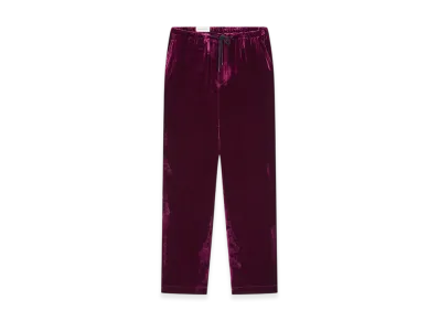 DRIES VAN NOTEN Silk Velvet Pants "Violet"