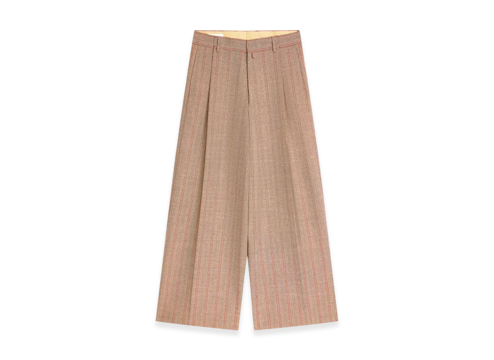 DRIES VAN NOTEN Wide Pleated Pants "Rust"