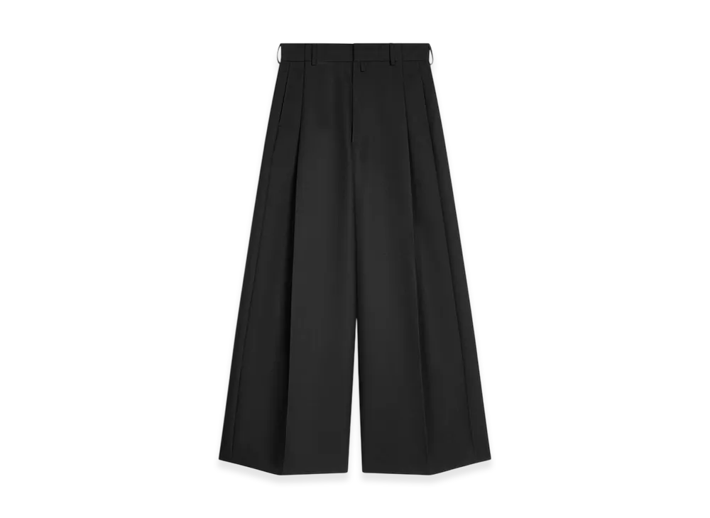 DRIES VAN NOTEN Wide Pleated Pants "Black"