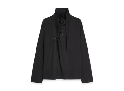DRIES VAN NOTEN Lace Collar Tee "Black"