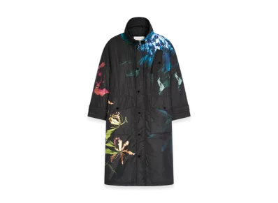 DRIES VAN NOTEN Printed Nylon Parka "Black"