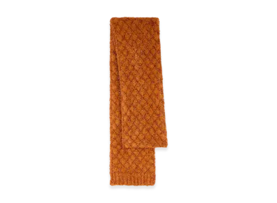 DRIES VAN NOTEN Women's Metallized Knit Scarf "Light rust"