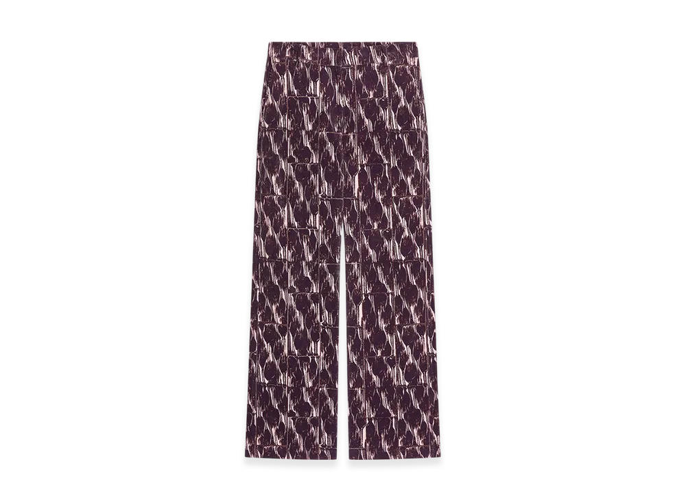 DRIES VAN NOTEN Women's Slouchy Corduroy Pants "Burgundy"