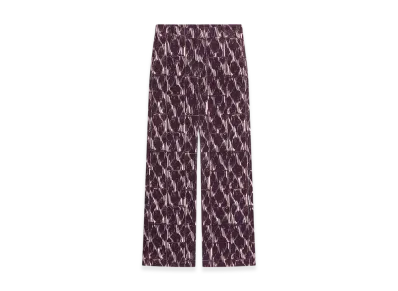 DRIES VAN NOTEN Women's Slouchy Corduroy Pants "Burgundy"