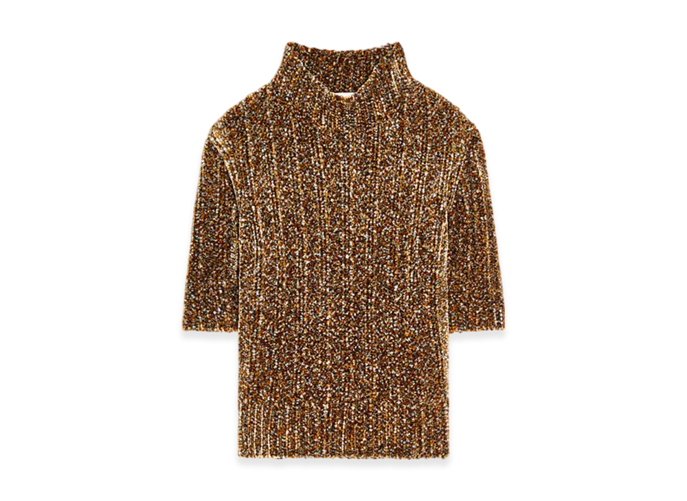 DRIES VAN NOTEN Women's Short Sleeved Sweater "Grey"