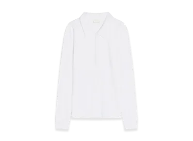 DRIES VAN NOTEN Women's Jersey Polo Shirt "White"