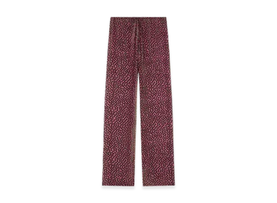 DRIES VAN NOTEN Women's Elasticated Pants "Dark pink"