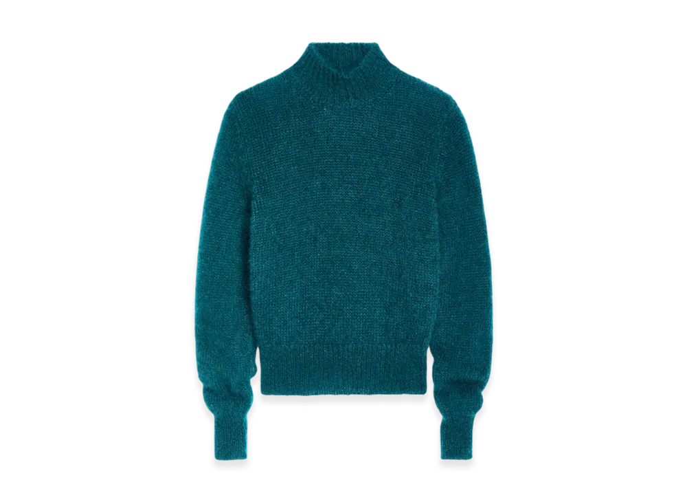 DRIES VAN NOTEN Women's Mohair Sweater "Petrol"