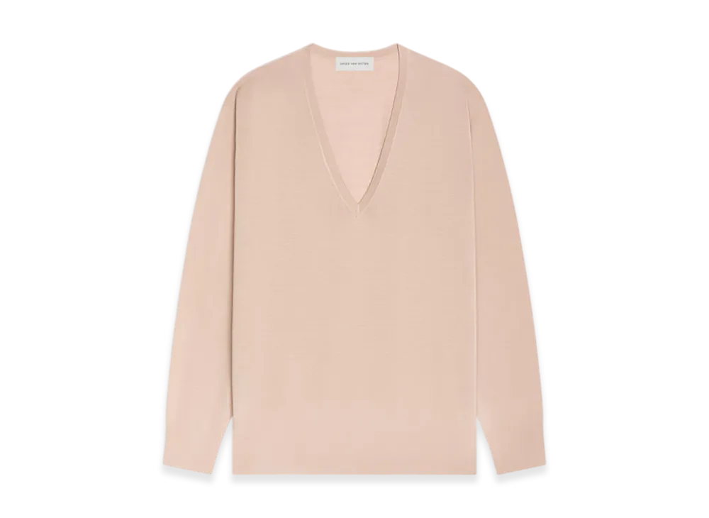 DRIES VAN NOTEN Women's Merino Wool Sweater "Beige"