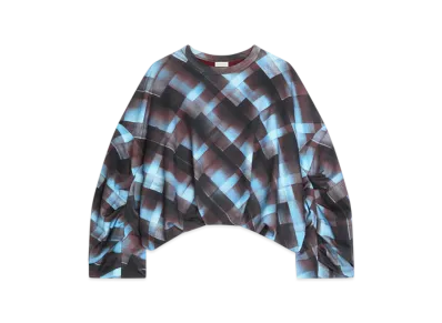 DRIES VAN NOTEN Women's Draped Sweatshirt "Burgundy"