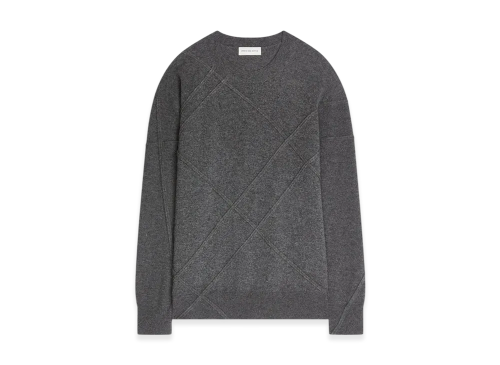 DRIES VAN NOTEN Women's Cashmere Sweater "Dark grey"